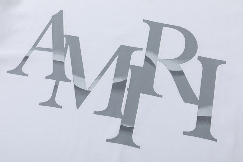 AMRI Staggered Logo Print Cotton Jersey T-Shirt