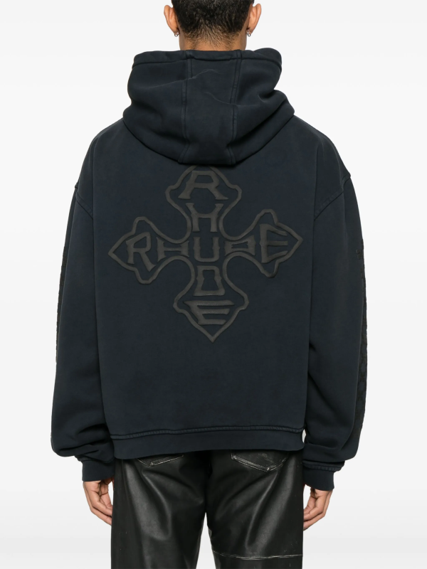 RHUDE Cross-Logo Hoodie